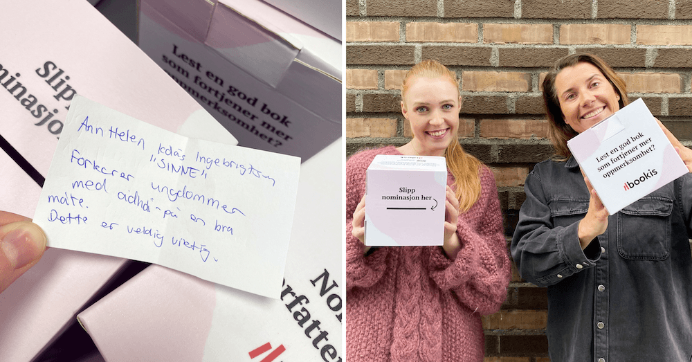 Theresa og Kine med Ulestboksen. Den ble plassert flere steder i Oslo under nominasjonsperioden i fjor. 